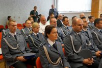 policjanci raciborscy na uroczystym apelu