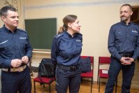 Przedstawiciele raciborskiej Policji na spotkaniu z seniorami