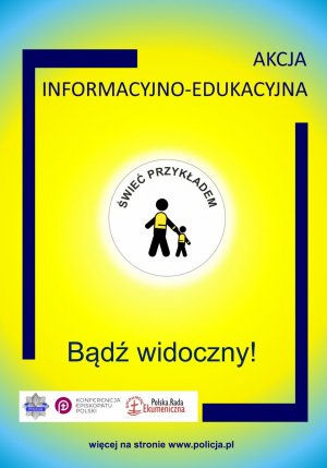 Plakat akcji świeć przykładem