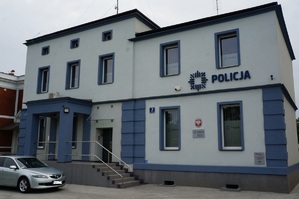 Widok budynku komisariatu Policji w Kuźni Raciborskiej