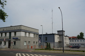 Widok komendy Policji w Raciborzu