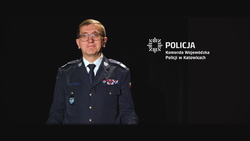 Na zdjęciu Komendant Wojewódzki Policji w Katowicach Roman Rabsztyn