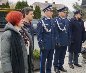 Policjanci na uroczystym apelu w Kuźni Raciborskiej