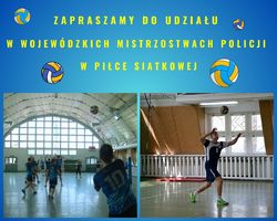 Plakat zapraszający do udziału w mistrzostwach Policji w piłce nożnej