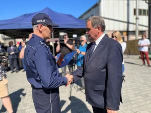 podziękowania dla wójta Gminy przez komendanta wojewódzkiego