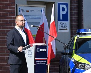 Przemówienie jednego z uczestników uroczystości