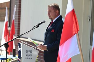 Przemówienie jednego z uczestników uroczystości