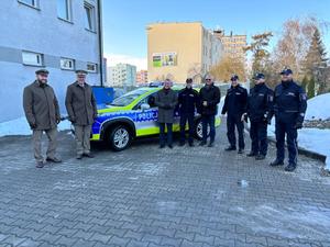 na zdjęciu komendanci i przedstawiciele samorządów lokalnych