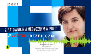 na zdjęciu grafika z ratownikiem medycznym