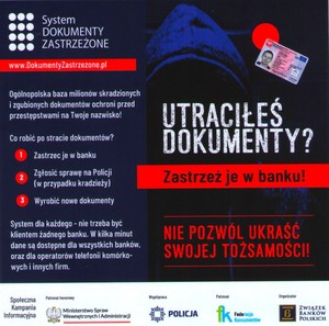 NA ZDJĘCIU ULOTKA ZASTRZEŻ DOKUMENT