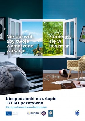 na zdjęciu grafika z kampanii stop włamaniom do domów