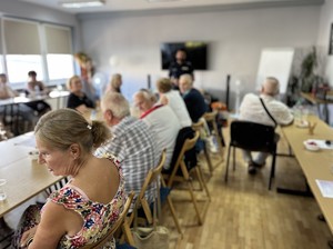 na zdjęciu uczestnicy prelekcji