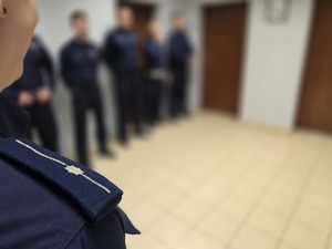 na zdjęciu pagon młodszego aspiranta