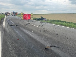 na zdjęciu miejsce wypadku