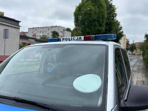 na zdjęciu radiowóz policyjny