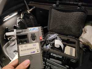 na zdjęciu urządzenie do badania trzeźwości