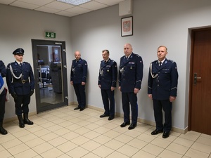 na zdjeciu komendanci podczas uroczystości