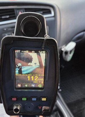 na zdjęciu prędkość 112 km/ h