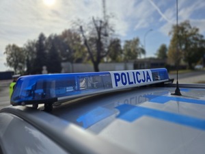 na zdjęciu radiowóz policyjny