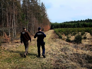 na zdjęciu strażnik i policjant