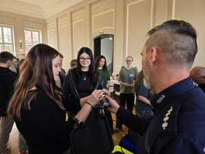 na zdjęciu policjanci na dniach otwartych