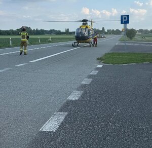 na zdjęciu śmigłowiec ratunkowy