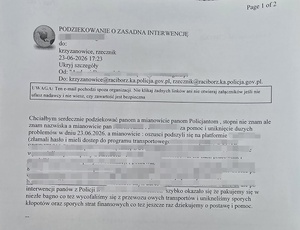podziękowania